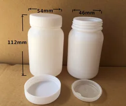20 Stück 250 ml weiße HDPE-Flaschen, Probenbehälter, Kunststoff-Pillenflaschen, Weithals-Pulverflaschen mit Schraubverschluss und Innendeckel