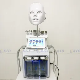 7In 1 Dermabrasion Machine Hydra Rengöring Skrämmande borttagning Diamantmikrodermabrasion Vattenskalningsanordning 7 Färg PDT-ljus