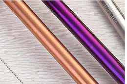 mix More Color 12MM Wide Straws 12MM Bubble Tea Straws Plated 12MM Stainless Steel Smoothie Straws