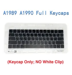 Nowa US / UK Klawisze Keyboard Keys Zestaw do MacBook Pro Retina 13 "A1989 15 '' A1990 New Air 13 '' A1932 2018 KeyCap Keys Set