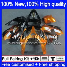 Vücut KAWASAKI ZX9R ZX900CC ZX 9R 9 R 900 2000 2001 2002 2003 216MY.6 Altın siyah ZX900 ZX9 R 900cc ZX9R 00 01 02 03 Tam Fairing