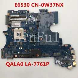 Alta qualidade para Latitude E6520 Laptop motherboard CN-0W37NX 0W37NX W37NX QALA0 LA-7761P DDR3 100% cheio Testado