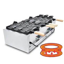 BEIJAMEI Commercial electric open mouth ice cream taiyaki machine 110V 220V fish shape waffle cone maker machine