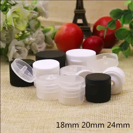 1000 pcs 18 mm 20 mm 24 mm Diameter Plastic Bottles Clamshell Cap Cosmetics Containers bottles accessories