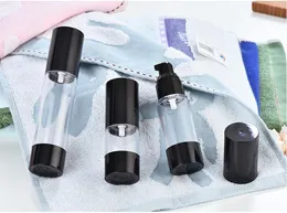 wholesale hot sale new 30ml black airless pump bottle empty,30 ml plastic airless Refillable Bottles SN114 100