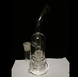 tiktok Bong in vetro Mobius Stereo Matrix perc riciclatore piattaforme petrolifere pipe ad acqua in vetro tabacco da fumo gabbia per uccelli Perc vetro inebriante giunto 18,8 mm