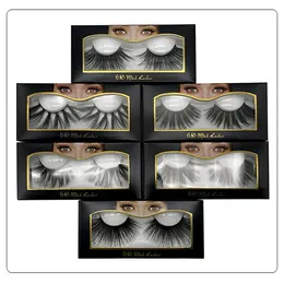 25mm 6D False Eyelashes återanvändbara naturliga falska 3D -minkögonfransar ögonfransförlängning handgjorda mjuka falska mink fransar stora ögonfransar