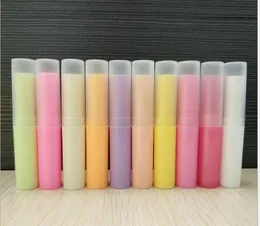 50 Sztuk / partia 4ml 4g Pusta Rurka Szminka Ivory Plastikowa Balsina Lip Container Małe Kosmetyczne Szminki Gloss Sub-butelkowanie