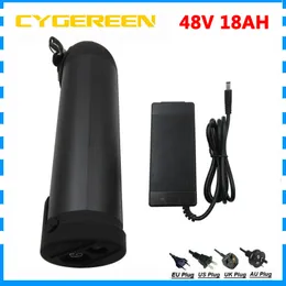 Free customs duty 48V 18AH lithium battery 48V 17.5AH Water bottle battery 750W use 3500mah 35E / GA cell 20A BMS 2A Charger