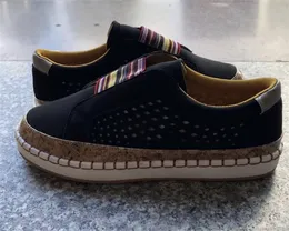 Damskie espadryle buty wsuwane mokasyny sandały projektant oddychające proste buty mokasyny moda damska sandały na zewnątrz 5 kolorów duży rozmiar 43