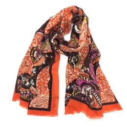 Wholesale-Autumn and winter New design 100% wool material print pattren long scarves pashmina scarf for women size 180cm - 65cm