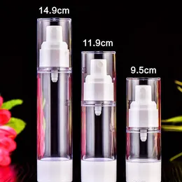 15ml 20ml 30ml Trasparenza Vuoto Pompa Airless Contenitore Viaggi Plastica Lozione Essenziale Crema Bottiglia Cosmetica Con Pompa