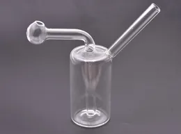 オイルリグのための小型透明なガラスオイルバーナーの水の管のための小さな骨の掘られたギャラリーホーカーの灰キャッチャー水ギセルの喫煙