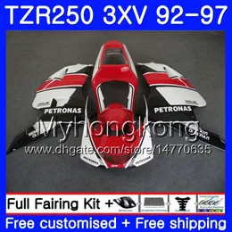 Kit Black Röd lager för Yamaha TZR250RR RS TZR250 92 93 94 95 96 97 245HM.29 TZR 250 3XV YPVS TZR 250 1992 1993 1994 1995 1996 1997 FAIRING