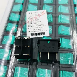 Rocker Switch KCD4-202n Grün mit hellrotem rot mit leichten 6 Fuß zwei Dateien 15/30A 250 VAC