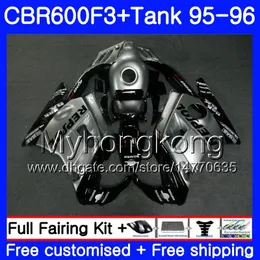 Karosserie + Tank für HONDA CBR600RR CBR 600F3 CBR 600 F3 FS 95 96 289HM.20 CBR600FS CBR600 F3 95 96 CBR600F3 1995 1996 Verkleidungen Repsol silbrig heiß