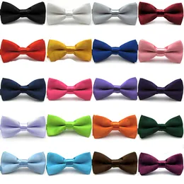 Children's Bow ties 9*4.5CM 32 colors Adjust the buckle solid color bowknot Occupational bowtie for baby kid bow tie Christmas Gift