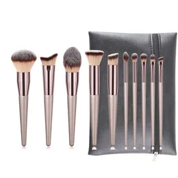 10PCS Makeup Brushes Set Professionell Foundation Powder Eyeshadow Blandning Ögonbryn Kabuki Kosmetisk borsteverktyg