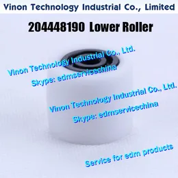 204448190 EDM Lower Roller C410 Ø28xØ6x24mm for ROBOFIL 100,200, 400,600,1020,2020 Charmilles 204.448.190, 444.819.0 Tension Roller Complete