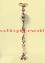 Ny stil silver och guld Tall Bröllopsblomma Stativ Candelabrer / Metal Vase Candlesticks Wedding Centerpieces på Sale Decor000105