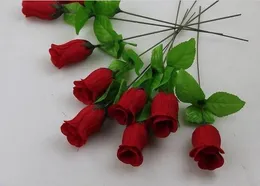 Röd 100p Hot 30cm/11.8inch Silk Artificial Simulation Flower Peony Rose Camellia Wedding Christmas Free Delivery