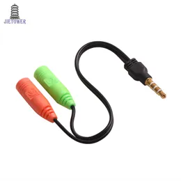 2-zu-1-Audiokabel-Adapter. Leitungskonvertierungskopf in zwei Mobiltelefone