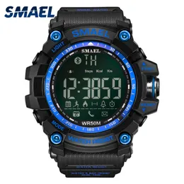 Smael Marka Digital Display Zegarki Czarny Blue Cool Style LED Wristwatch Zegarki Sportowe Outdoor 50m WaterPor Hot Clock 1617B