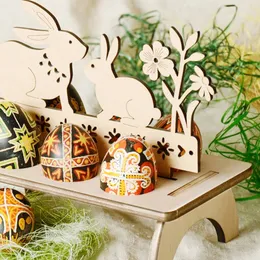 Lot De 10 œufs En Bois Dorés Pour Pâques - Décoration DIY, Bricolage Enfants - œufs Peints 3D, 6 Cm