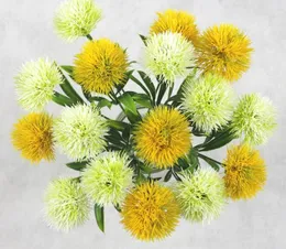 single stem dandelion Artificial flowers dandelion Plastic Flower Wedding decorations length about 25cm Table Centerpieces GB801