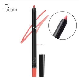 Pudaier 26 colors matte lip liner single color red brown purple black lipstick pen waterproof long lasting smooth lipstick pencil DHL FREE