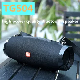 TG504 Portable Speaker Wireless 20W Bluetooth Speaker Support FM Radio TF Card AUX Outdoor with Strap Subwoofer Column soundbox