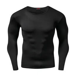 Fashion-New Arrival Szybka sucha koszula kompresji Długie rękawy Trening Tshirt Summer Fitness Odzież Solid Color Bodybuild Siłownia CrossFit