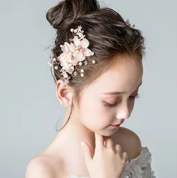 Schönheit Goldblumen Kopfschmuck für Mädchen Blumenkopfschmuck für Mädchen Stirnbänder für Mädchen Hochzeit Tiara/Krone für Mädchen Kinderaccessoires H323041