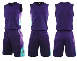 2019 Mens Reversible Basketballtröjor för det hemmet och bort ser anpassade jersey set med shorts kläder uniformer anpassade sport män