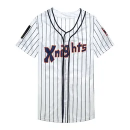 Roy Hobbs The Natural #9 Newyork Knights Redford White Grey Men's Baseball Jerseys gratis frakt S-3XL