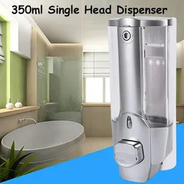 350ml dispensador de sabão líquido única cabeça montagem na parede chuveiro banho loção sabão shampoo dispensador para cozinha banheiro tool2685