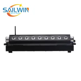 9x18w RGBAW UV Wireless Dmx Battery Operated Led Light Bars 6 in1 Led Wall Washer