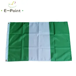 Förbundsrepubliken Nigeria Flag 3 * 5ft (90cm * 150cm) Polyester banner dekoration flygande hem trädgård flagga