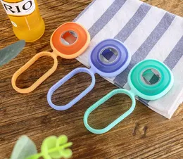 2019 innovative multi-function beer opener silicone anti-slip gear can opener