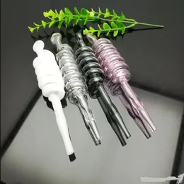 Modelos americanos multi cor espiral pote de vidro atacado bongs de vidro queimador de óleo de vidro tubulação de água plataformas petrolíferas fumar frete grátis