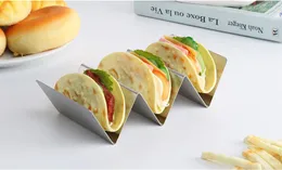 Stylish Stainless Steel Taco Holder Stand Taco Truck Tray Styl0e Mexican Food Rack Oven Safe for Baking Dishwasher free shipping