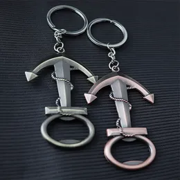 Anchor Design Key Rings Vintage Bottle Opener Keychain for Women Zinc Alloy Key Chain Holder Jewelry Souvenirs Party Favor Gift Men Llaveros