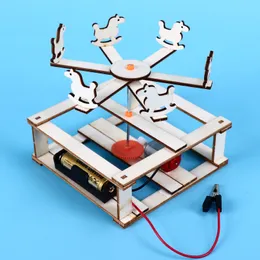 創造的な技術の小さな生産DIYカルーセル物理科学実験材料生徒教育玩具卸売