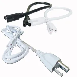 T5 T8 LED -rörkontakt Kabeltråd Switch Power Cable med Switch US -kontakt, 1ft 2ft 3ft 4ft 5ft 6ft förlängningssladd för integrerat rör