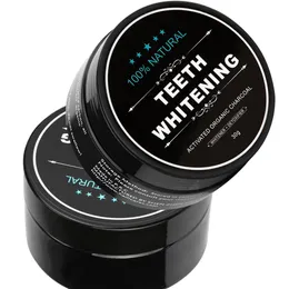 Tooth Hot Whitening Nature Bamboo carvão ativado Sorriso Pó descontaminação Dente amarelo Stain Bamboo escova de dentes Creme dental Oral Care