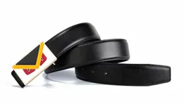 Fashion-Leather Igła Buckle Leisure Head Layer Pure Cowhide Belt Szerokość Młoda W średnim wieku Jedna warstwa bez Mezzaniny Mężczyzn