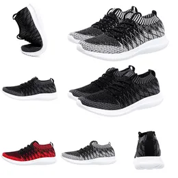 Gratis frakt Kvinnor Män Running Shoes Black Red Grey Primeknit Sock Trainers Sport Sneakers Hemlagade märke Made in China Storlek 3944