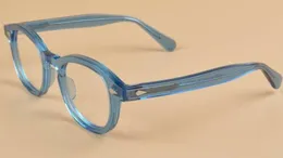 LEMTOSH óculos armação lente clara johnny depp miopia óculos Retro oculos de grau homens e mulheres armações 1 BRON