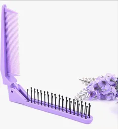 Fashion Creative Small Folding Double Slide Hair Comb Travel Portable Make-Up Combs Hair Care Anti-Static Salon Brush