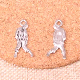 80PCS Charms Walking Dead Zombie Corpse 12*27 mm Antique Making Wiselant Fit, vintage Tybetańskie srebrne, DIY ręcznie robiona biżuteria